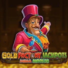 Jackpots logo of Gold Factory Jackpots Mega Moolah from Aurum Signature Studios at Betmatch Casino